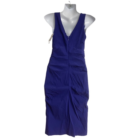 Le Chateau royal blue XXS Beautifully Ruched Dress - Picture 3 of 7
